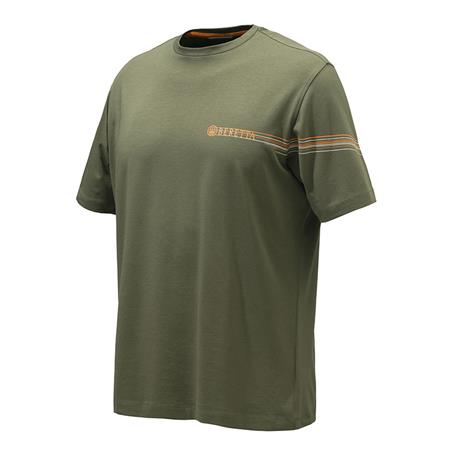 Tee Shirt Manches Courtes Homme Beretta Lines - Vert