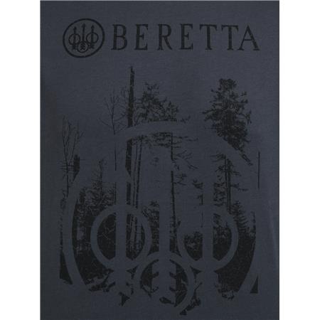 TEE-SHIRT MANCHES COURTES HOMME BERETTA OUTLINE - EBONY