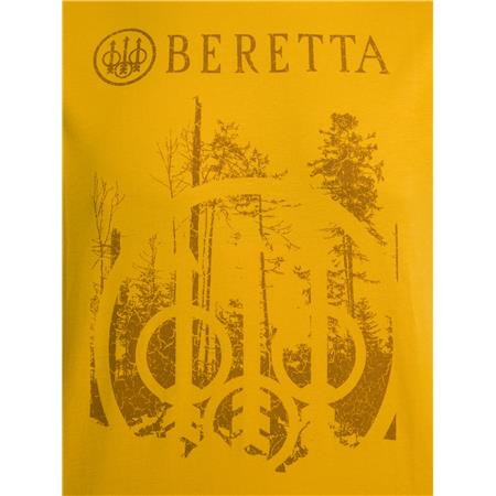 TEE-SHIRT MANCHES COURTES HOMME BERETTA OUTLINE - SAFFRON YELLOW