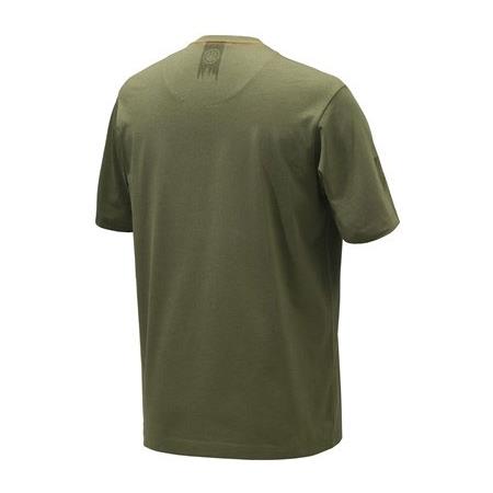 TEE SHIRT MANCHES COURTES HOMME BERETTA TRIDENT - OLIVE