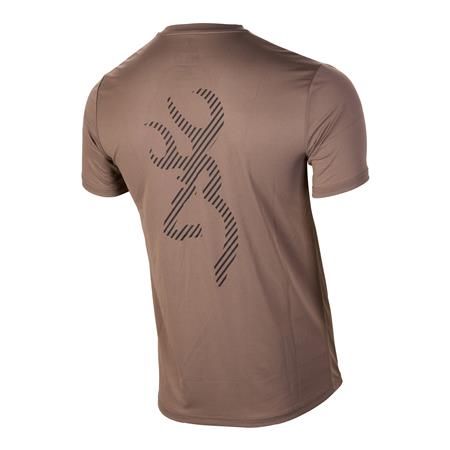 TEE SHIRT MANCHES COURTES HOMME BROWNING TEAMSPIRIT - MARRON FONCÉ