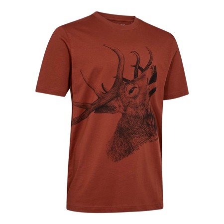 Tee Shirt Manches Courtes Homme Deerhunter Oliver - Spicy Red