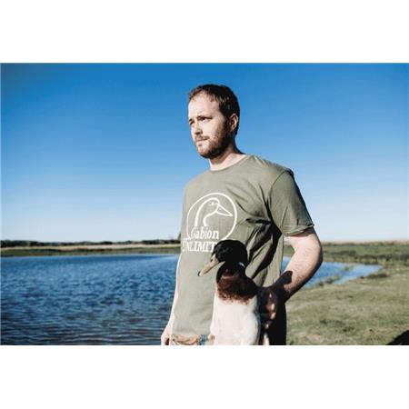 TEE SHIRT MANCHES COURTES HOMME GABION UNLIMITED -  KAKI