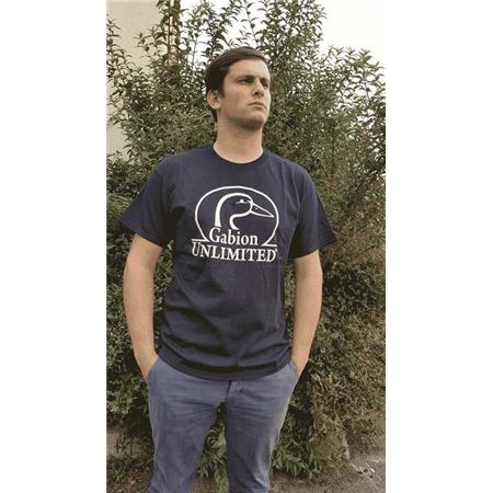 TEE SHIRT MANCHES COURTES HOMME GABION UNLIMITED - NOIR