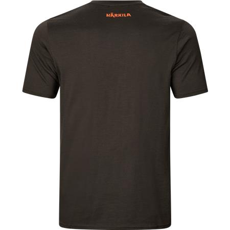 TEE SHIRT MANCHES COURTES HOMME HARKILA GAME S/S - SHADOW BROWN WILDBOAR