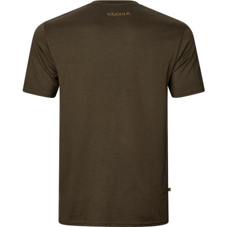 TEE SHIRT MANCHES COURTES HOMME HARKILA GAME S/S - WILLOW GREEN STAG