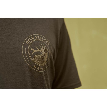 TEE SHIRT MANCHES COURTES HOMME HARKILA GAME S/S - WILLOW GREEN STAG