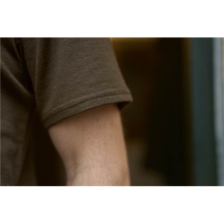 TEE SHIRT MANCHES COURTES HOMME HARKILA GAME S/S - WILLOW GREEN STAG