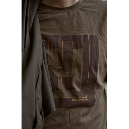 TEE SHIRT MANCHES COURTES HOMME HARKILA H-LOGO S/S - MAJOR BROWN