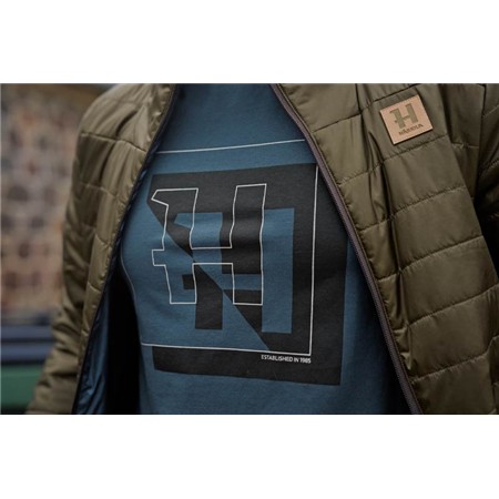 TEE-SHIRT MANCHES COURTES HOMME HARKILA H-LOGO S/S - SEA BLUE