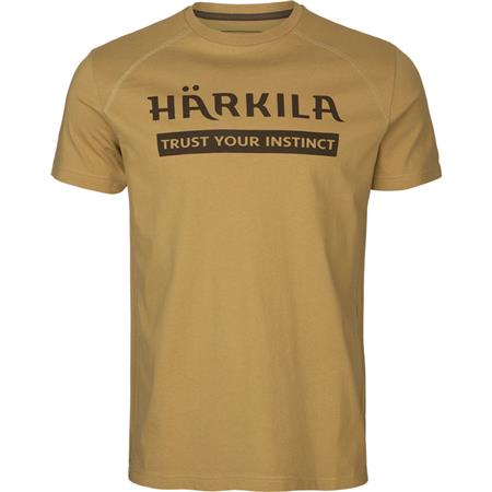 Tee Shirt Manches Courtes Homme Harkila Logo T-Shirt 2-Pack - Beige/Vert - Par 2