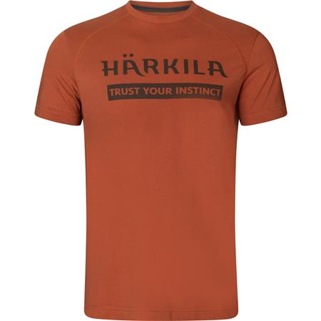 Tee Shirt Manches Courtes Homme Harkila Logo S/S - Arabian Spice