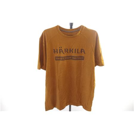 Tee Shirt Manches Courtes Homme Harkila Logo - Vert/Marron - Xl - Par 2
