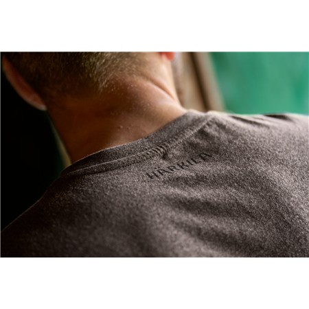 TEE SHIRT MANCHES COURTES HOMME HARKILA MC IDENTITY - BROWN MELANGE