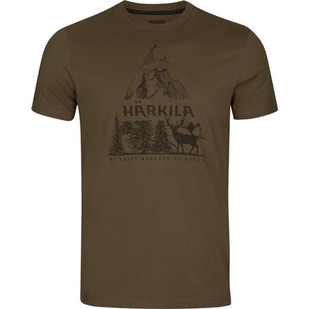 Tee Shirt Manches Courtes Homme Harkila Nature L/S - Vert