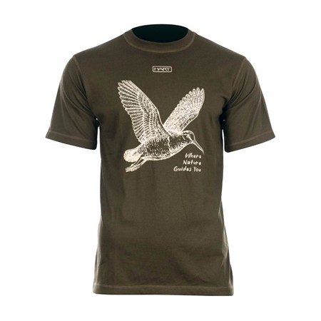 Tee Shirt Manches Courtes Homme Hart Ground Becasse - Dark Olive