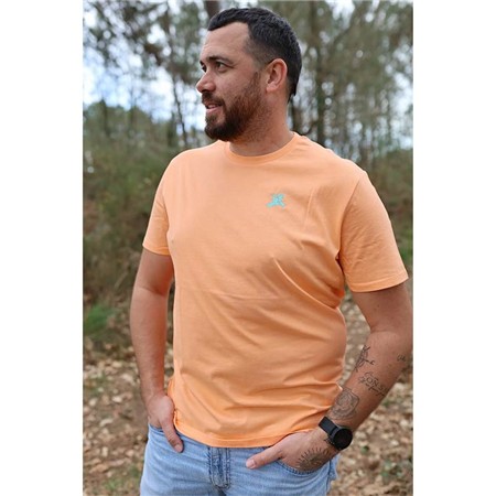 Tee Shirt Manches Courtes Homme Le Pairon Bécassier 2025 - Orange Clair
