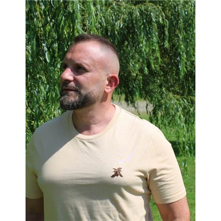 Tee Shirt Manches Courtes Homme Le Pairon Bécassier - Beige
