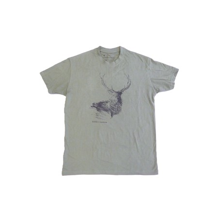 Tee Shirt Manches Courtes Homme Ligne Verney-Carron Cerf Big Game - Kaki - L