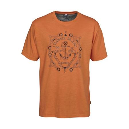 Tee Shirt Manches Courtes Homme Percussion Guernsey - Orange