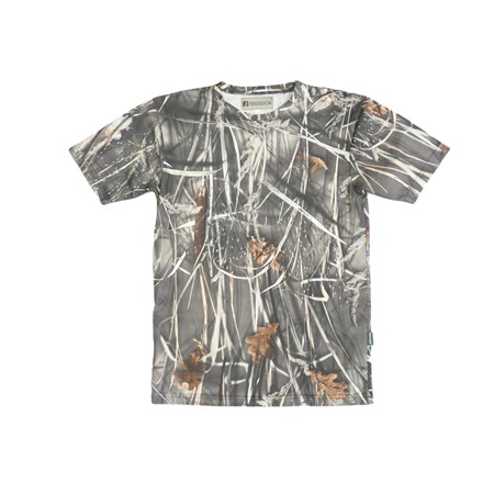 Tee Shirt Manches Courtes Homme Percussion Palombe - Ghost Camo Wet - S