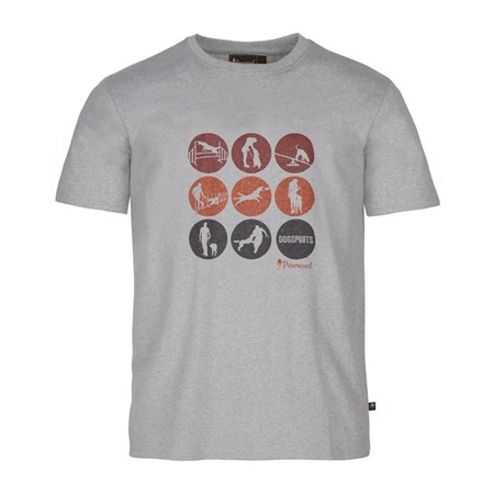 Tee Shirt Manches Courtes Homme Pinewood Dog Sports - L.Grey Mel Activity
