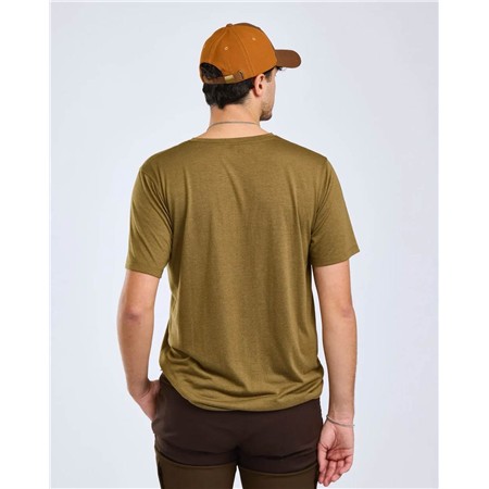 TEE SHIRT MANCHES COURTES HOMME PINEWOOD FINNVEDEN FOREST - OLIVE GREEN