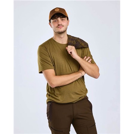 TEE SHIRT MANCHES COURTES HOMME PINEWOOD FINNVEDEN FOREST - OLIVE GREEN