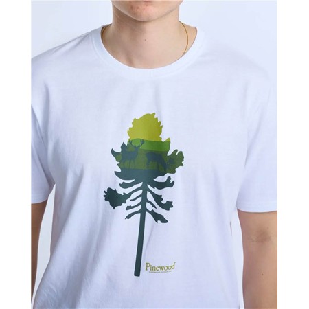 TEE SHIRT MANCHES COURTES HOMME PINEWOOD FINNVEDEN RECYCLED OUTDOOR - WHITEMEL ADVENTURE