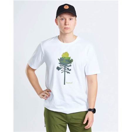 TEE SHIRT MANCHES COURTES HOMME PINEWOOD FINNVEDEN RECYCLED OUTDOOR - WHITEMEL ADVENTURE