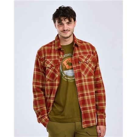 TEE SHIRT MANCHES COURTES HOMME PINEWOOD MOOSE - H.OLIVE