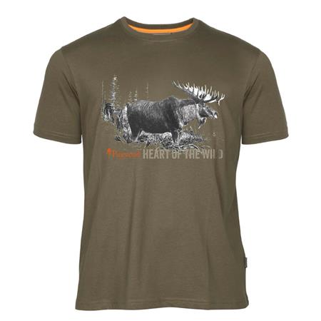 Tee Shirt Manches Courtes Homme Pinewood Moose - Marron