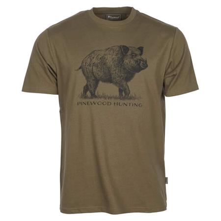 TEE SHIRT MANCHES COURTES HOMME PINEWOOD WILDBOAR - OLIVE