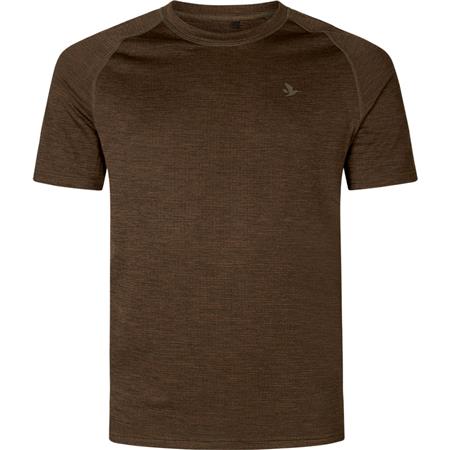 Tee Shirt Manches Courtes Homme Seeland Active S/S - Marron