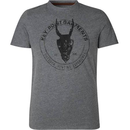 TEE SHIRT MANCHES COURTES HOMME SEELAND KEY-POINT - GRIS