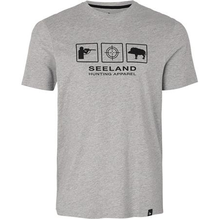 Tee Shirt Manches Courtes Homme Seeland Lanner - Gris Foncé