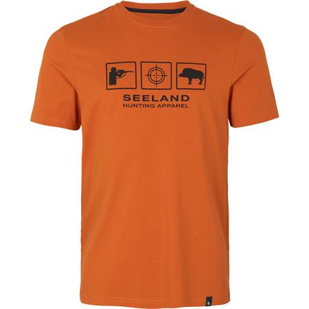 Tee Shirt Manches Courtes Homme Seeland Lanner - Orange