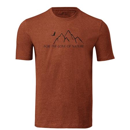 Tee Shirt Manches Courtes Homme Swarovski Optik Montagne - Orange