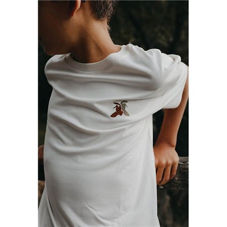 Tee Shirt Manches Courtes Junior Le Pairon Bécassier - Écru