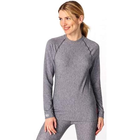 Tee Shirt Manches Longues Femme Damart Comfort Thermolactyl 3 Col Rond - Gris