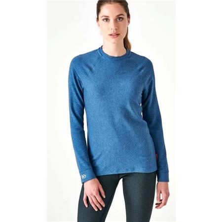 Tee Shirt Manches Longues Femme Damart Comfort Thermolactyl 4 - Bleu