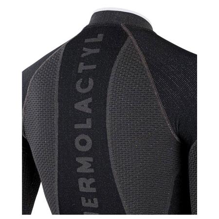 TEE SHIRT MANCHES LONGUES HOMME DAMART ENERGY 4 THERMOLACTYL ZIPPE - ANTHRACITE