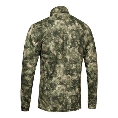 TEE SHIRT MANCHES LONGUES HOMME DEERHUNTER GAME ½-ZIP LS - MIMICRY