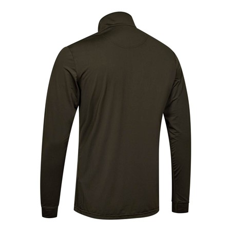 TEE SHIRT MANCHES LONGUES HOMME DEERHUNTER GAME ½-ZIP LS - WOOD