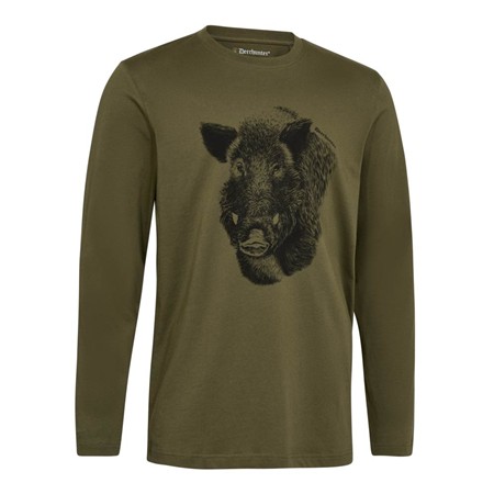 Tee Shirt Manches Longues Homme Deerhunter Jaxon L/S - Glen Green