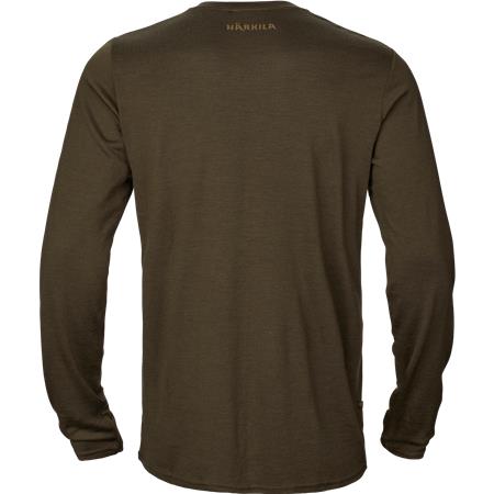 TEE SHIRT MANCHES LONGUES HOMME HARKILA GAME L/S - WILLOW GREEN STAG