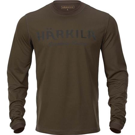Tee Shirt Manches Longues Homme Harkila Mountain Hunter Ls - Vert/Marron
