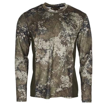 Tee Shirt Manches Longues Homme Pinewood Furudal C L/S Insect - Strata/Vert