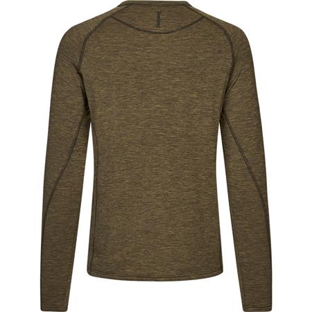 TEE-SHIRT MANCHES LONGUES HOMME SEELAND PEAK - MILITARY OLIVE MELANGE