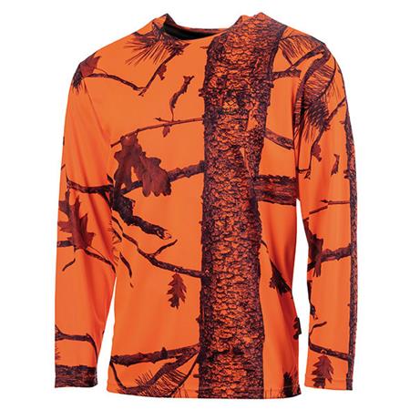 Tee Shirt Manches Longues Homme Treeland T005 - Orange